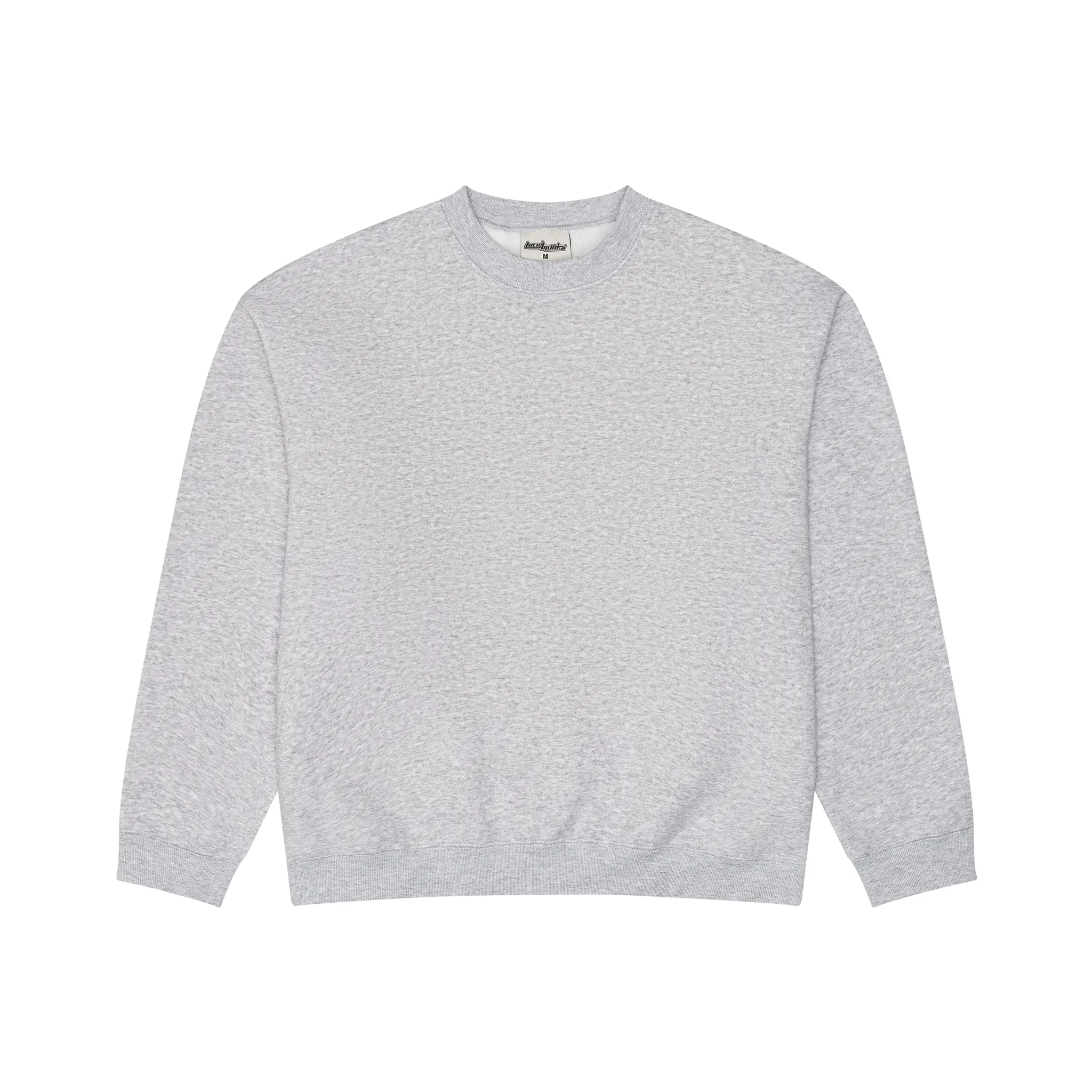 350 GSM 'Heather Grey' Fleece Crewneck