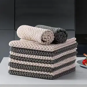 Solid Color Kitchen Towel, 1 Set Multifunctional Quick Drying Absorbent Super Absorbent Microfiber Towel, Durable Cleaning Cloth for Kitchen Bathroom, Quick Dry Towels, Fast Drying Microfiber