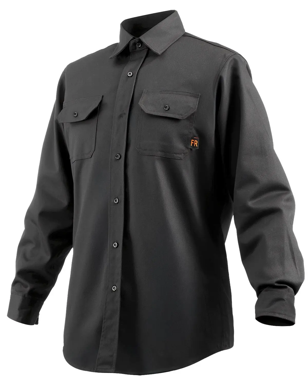 Flame-Resistant Welding Jacket for Industrial Use, XL Size, 7 oz FR Cotton, Arc-Flash Protected Welding Safety Garment, Durable Workwear with Front Snap Closure, Multiple Pockets, Soldering and MIG/TIG Welder Approved