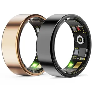 R99 Smart Ring Fitness Tracker with Heart Rate Blood Pressure Oxygen Monitor Activity Step Counter Health Smartwatch for Men Women Daily Sports Health Monitoring