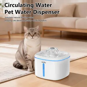 ERAMONG Stainless Steel Automatic Pet Water Bowl Dispenser - 2.5L/84.54oz Ultra-Quiet Pump Model, 4-Layer Filtration for Cleaner Water, Square Faucet for Indoor Cats, Dogs, Automatic Water Bowl