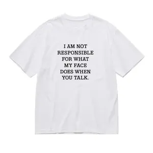 Womens Not Responsible for What MyFace Does When You Talk T Shirt Sarcastic EyeRoll Tee Funny Womens T Shirts Cute VintageFashion Casual Ladies T-Shirt Gift FunnySarcastic Top Women's Novelty Tees Bla