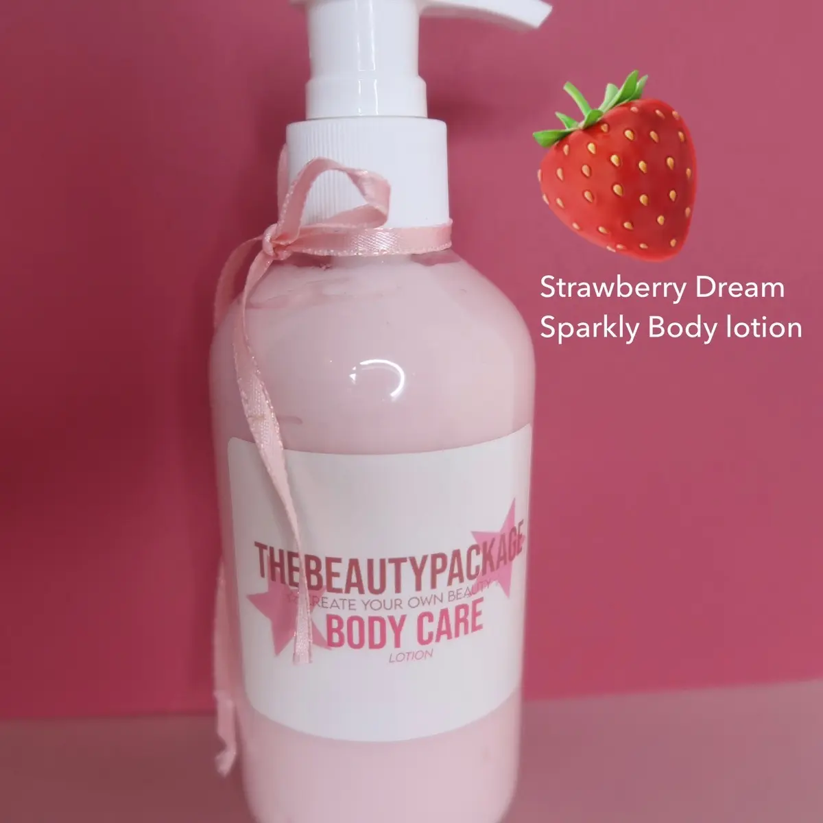 Strawberry Dream Sparkly Body Lotion Shimmer Body Care Scented Moisturizing