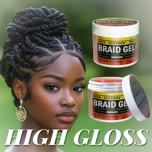Women's Hydrating Edge Control Gel 2-in-1 Styling & Hair Care Braid Gel with 24-Hour Hold Instantly Smooths Frizz & Strengthens Hair Haircare
