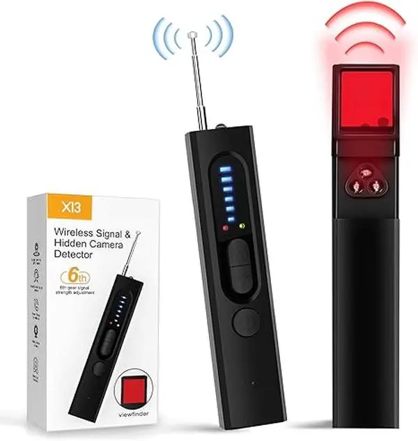 Travel and Rest Easy with This Professional Hidden Camera Detector – Sweeps Your Hotel, Airbnb, or Office for Covert Cameras, GPS Trackers, and Listening Devices, Giving You Complete Peace of Mind in Just Minutes