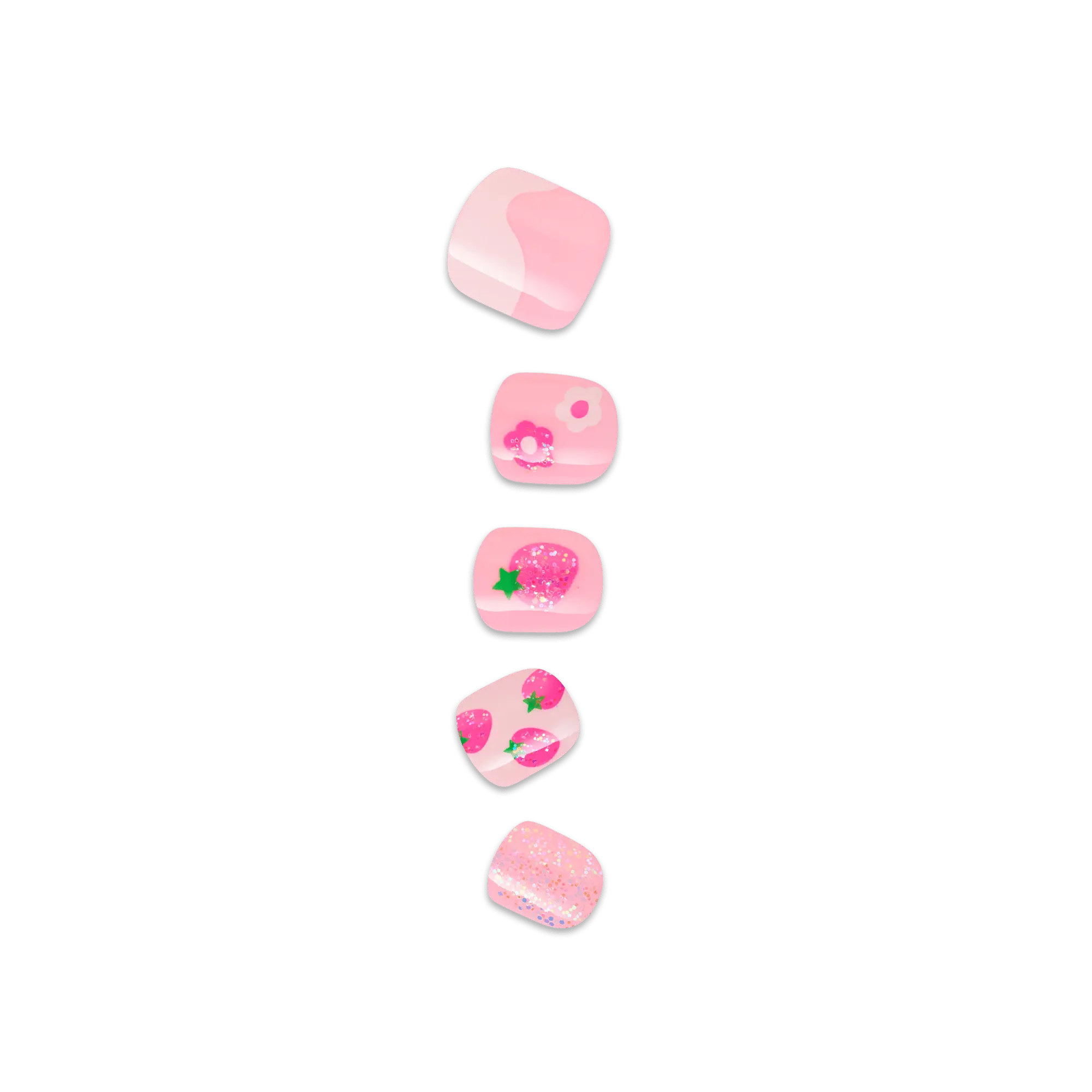 Impress Kids No Glue Fake Press On Nails - Berry Cute | Design, Pink, Kids, Squoval, Manicure