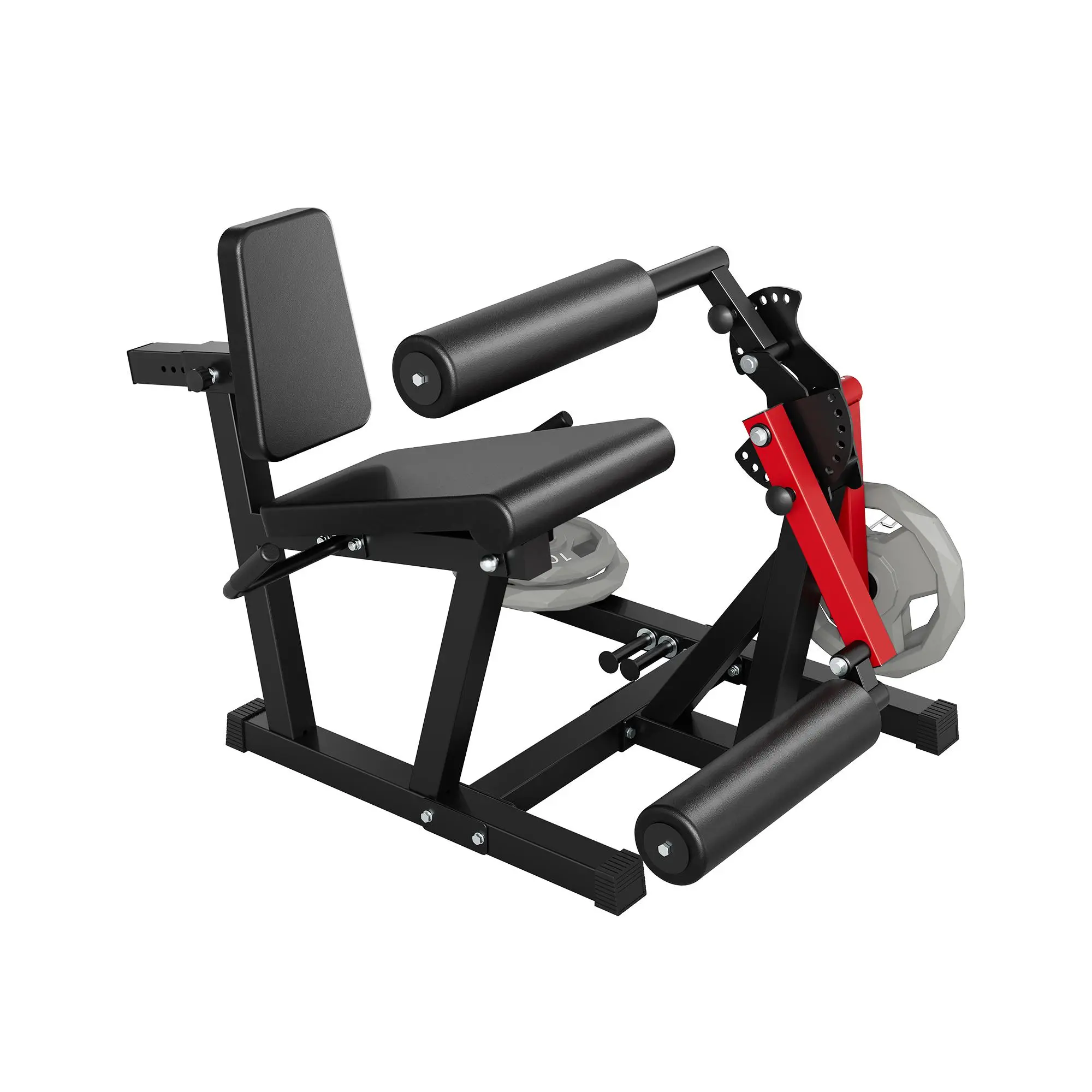 Leg Extension and Curl Machine, 4-in-1 Leg Press Machines for Home Gym, 700Lbs Weight Capacity Adjustable Workout Equipment, Exercise Bench for Lower Body