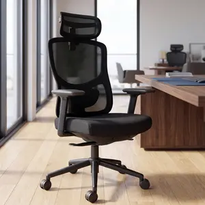 Dexynord Ergonomic Office Chair with Quick-Plug Height Adjustable Backrest, 4D Armrests & 3D Headrest, Adjustable Lumbar Support & Seat Depth Desk Chair, Mesh Gaming Chair with Tilt Lock