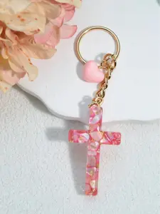 Mother's Day Gift Cross Charm Keychain, Pendant Keychain, Stylish Keychain, Fashionable Keychain for Women & Men, Trendy All-match & Exquisite Keychain for Birthday Gift, Trendy Cute Keychain