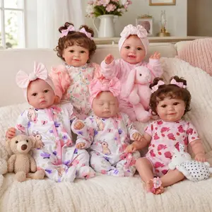 BABESIDE 12/17/20 Inch Lifelike Reborn Baby Dolls Soft Full Body, Realistic Baby Doll Sweet Sleeping Soft Vinyl Real Life Baby Dolls Cute Girl with Toy Accessories Gift Set for Kids Age 3+