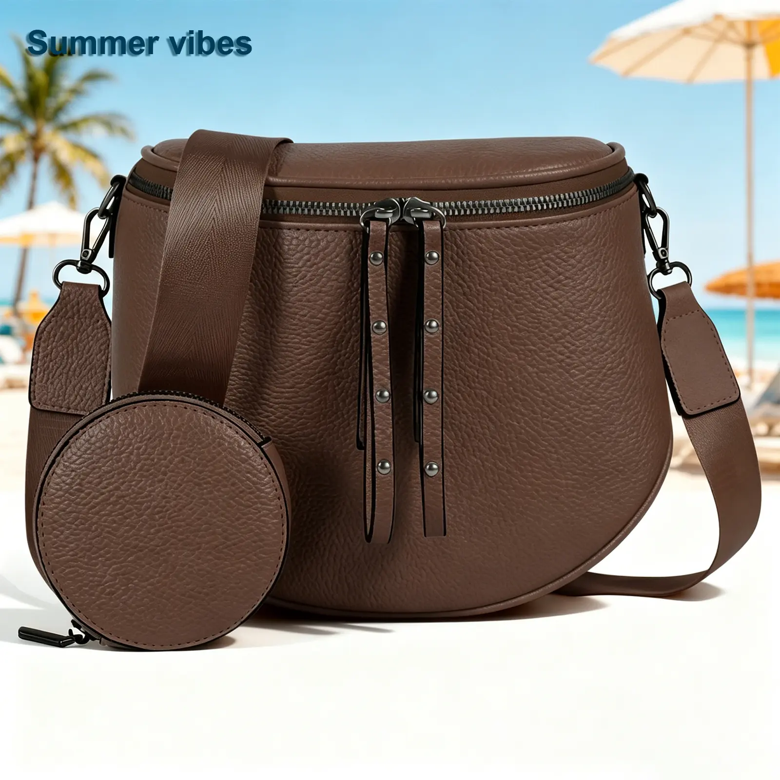 CHERUBEL Women's Sweet Chic Crossbody Bum Bag - Waterproof, Large-Capacity Adjustable Shoulder Bag with Coin Purse, Ideal for Travel, Birthday, Business Use, Party, Crossbody Bags For Women