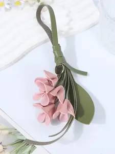 PU Flower Bag Charm, Purse Charm, Purse Charms For Handbags, Elegant Design for Valentine's Day, Mother's Day, Teacher's Day Gifts, Perfect for Daily Bag Accessories