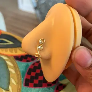 Dainty no dangle  Nose Cuff Non-Piercing Jewelry in Silver Gold Copper & Bronze Tarnish Resistant Wire Fashion Accessory