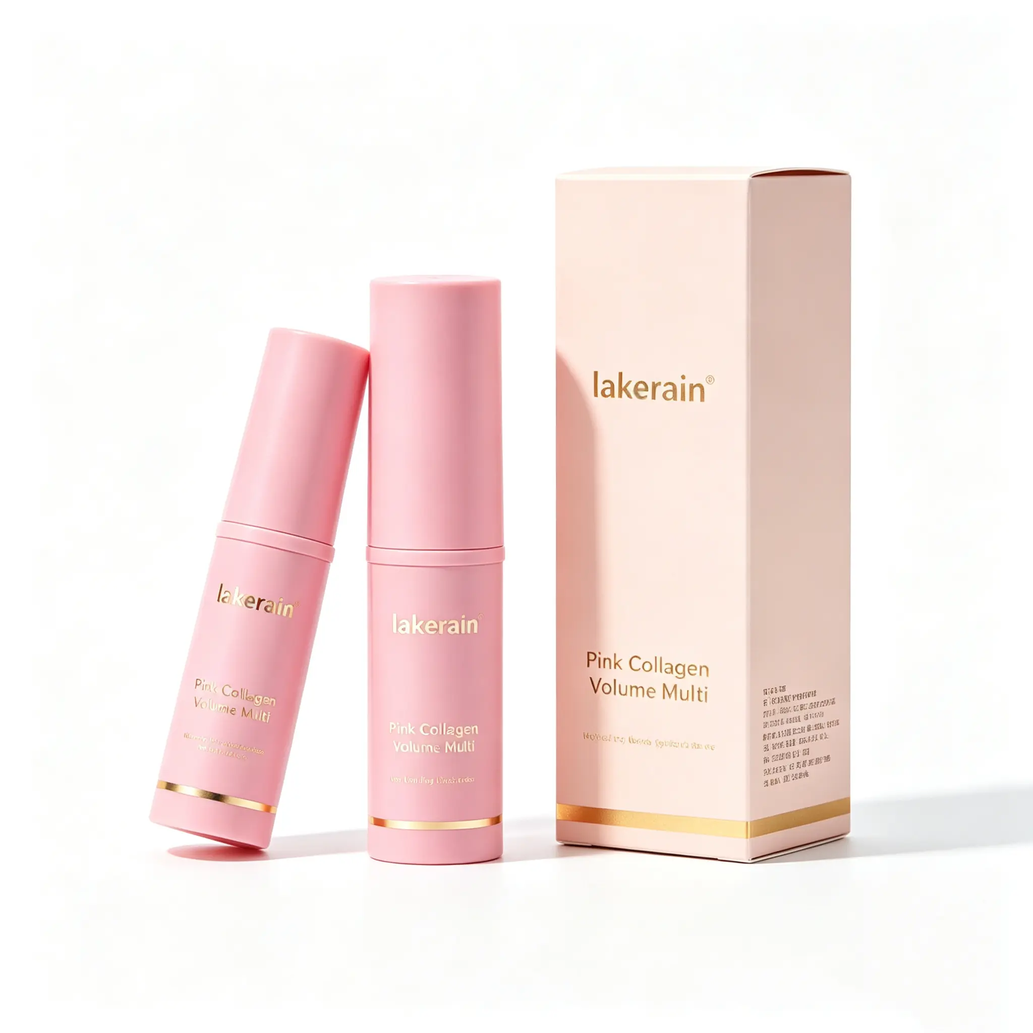 Pink Collagen Volume Multi, Helping Look of Fine Lines, All In One Stick for Youthful-Looking, Anti- Aging For Under-Eyes, Neck, Forehead, Smile Lines, Holiday Gift,Lip Daily Mother's Day gift