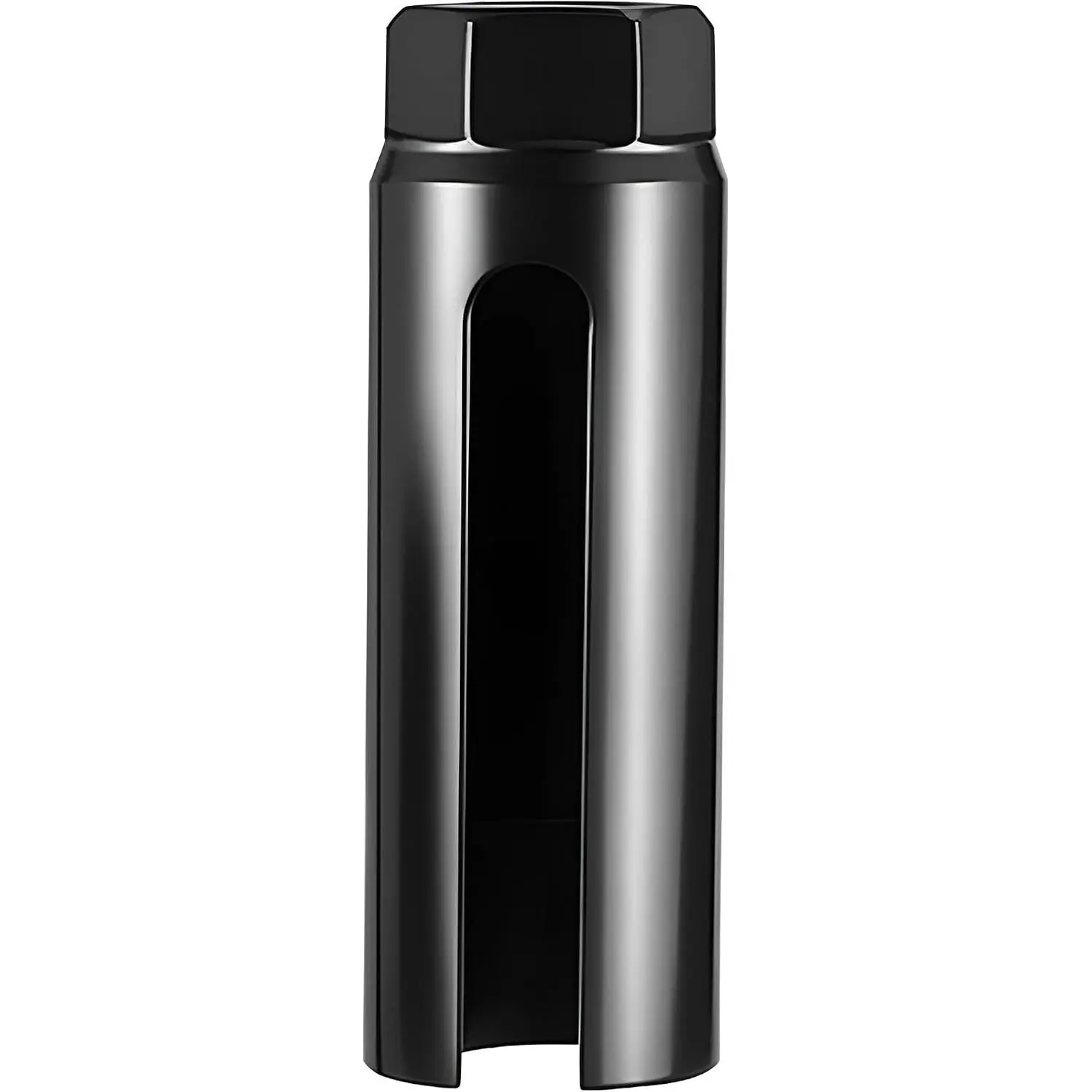 Oxygen Sensor Socket, 1/2 Inch Drive by 7/8 Inch Chrome-Vanadium Steel Vehicle O2 Removal Tool with Side Wire Cutout, Automotive Quick Installation Accessories, Universal Fit (Black/8.8MM)