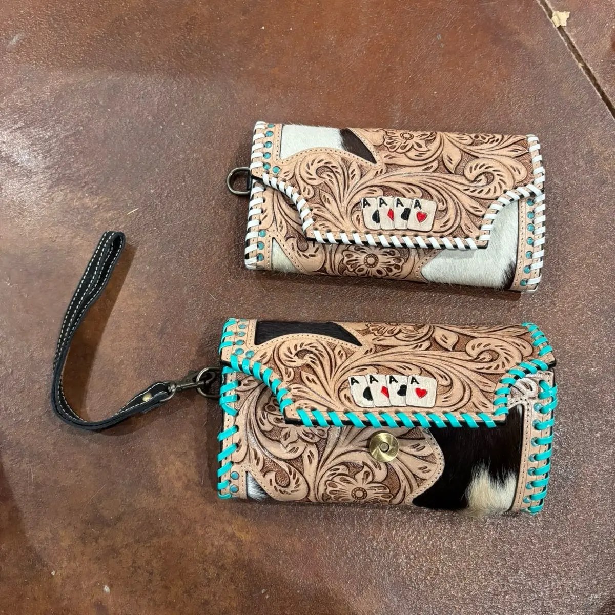 Women’s designer ace wallet with wristlet