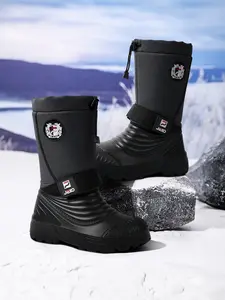 Unisex Waterproof Hiking Boots Winter Warm Insulated Lining Windproof Non- Slip Outdoor Large size Sports Shoes