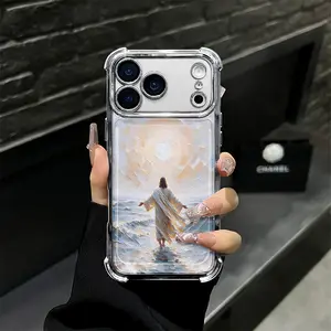God's Plan Jesus Walking on Water Phone Case Full Camera Lens Protection Shockproof Cover for iPhone 11-17 Pro Max and Samsung Galaxy S22-S26