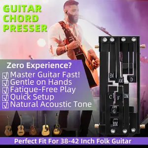 Guitar Chord Presser, Guitar Chord Trainer Guitar Learning Tools, Guitar Assistant Practical Teaching Tool for Beginners Guitar Learning Tool Accessories Guitar Chord