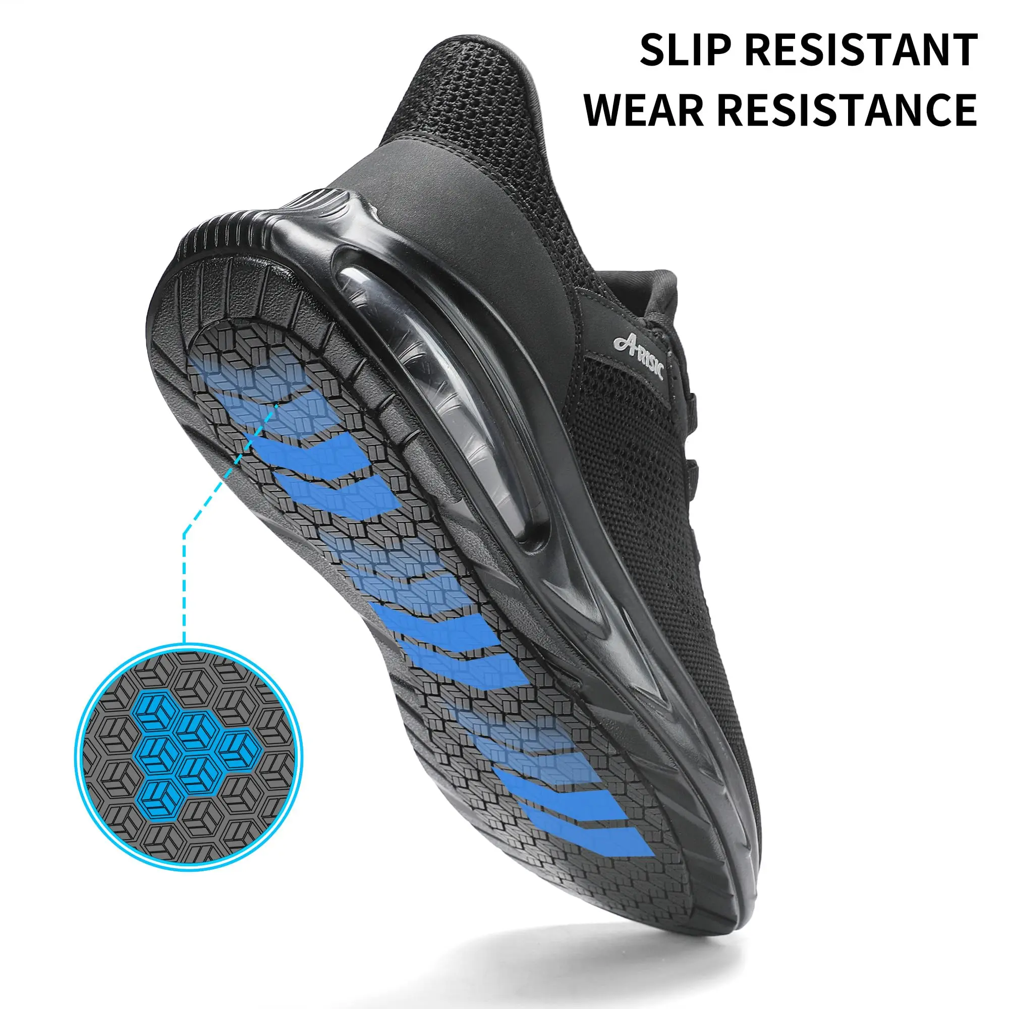 Non Slip Work Shoes for Men Waterproof Slip On Sneakers Comfortable Restaurant Kitchen Chef Slip Resistant Walking Shoes Hands Free Slip in Sneaker Men Footwear Outdoorfun Fathersdaygift