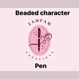 Beaded character pen picked during live