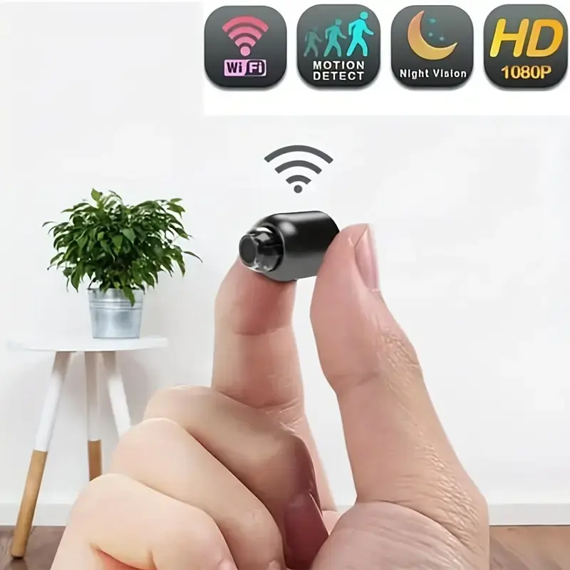 Intelligent Camera with WiFi, Motion Detect, Night Vision, 1080P HD, Mobile Remote App, Anytime Anywhere Viewing, USB Plug, Wireless Safety Local