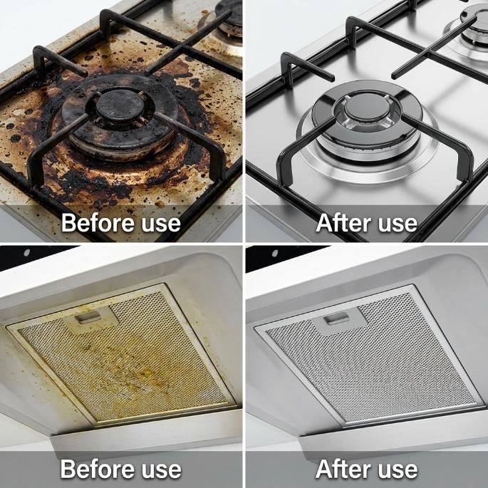 Household Multi-Purpose Cleaner 500ml – Effective Spray & Wipe for Kitchen, Bathroom, Appliances, Floors, and Toilets