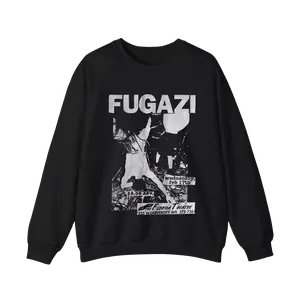 Fugazi Band Black Unisex T-Shirt Vintage Men's Sweatshirt, Cotton Fabric, Gift For Fan