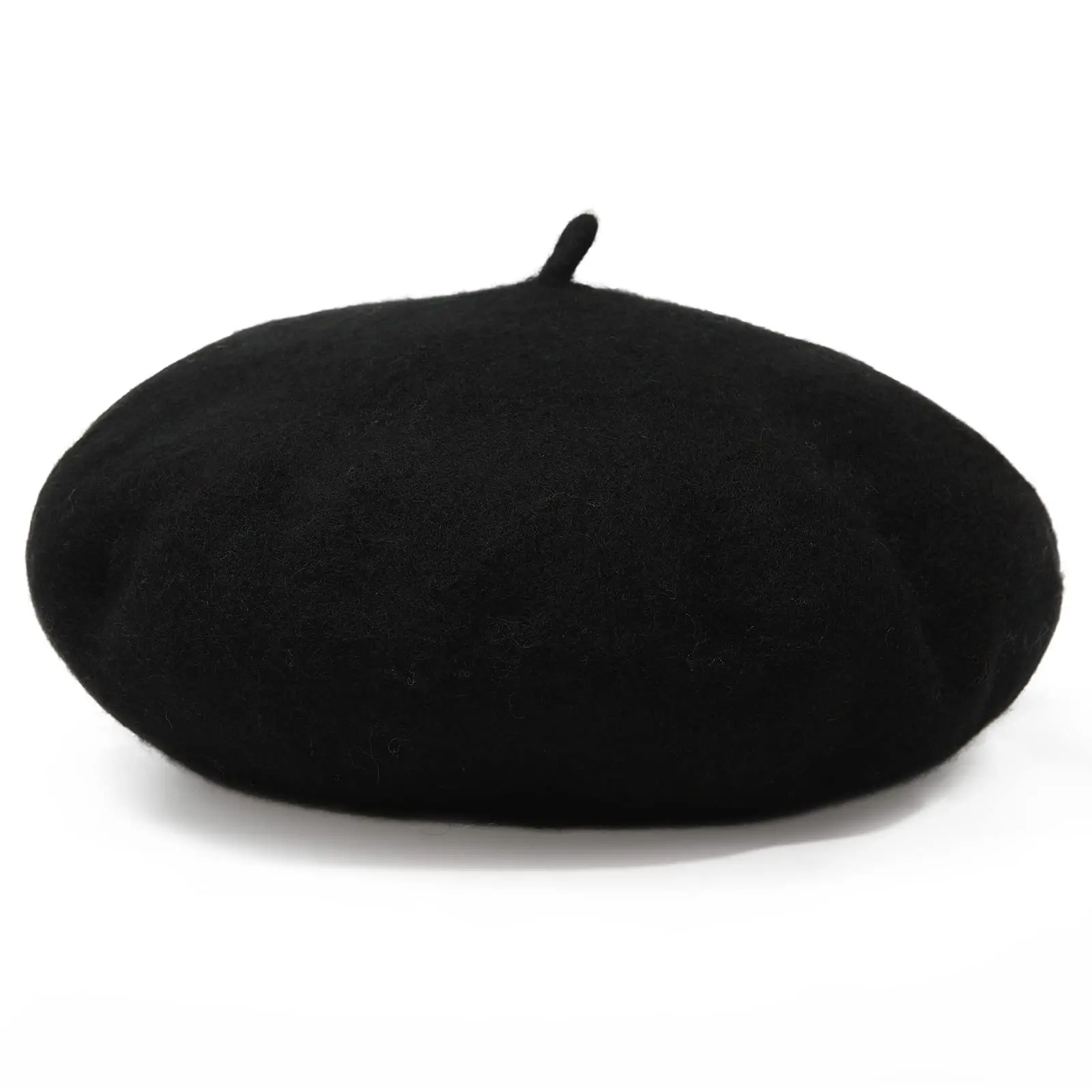 Women's Classic Solid-Color Wool Blend Beret Hat - Breathable, Casual, Simple-Look Fashion Clothing Accessory, Gift-Ready for Holidays
