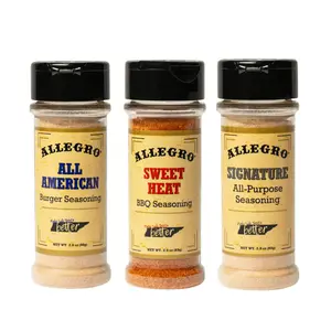 Allegro – The Seasoning Variety Pack | All American Burger, Sweet Heat BBQ & Signature Seasoning | Seasonings for Beef, Pork, Chicken, Fish & Veggies | Grilling, Roasting & Cooking | 3-Pack