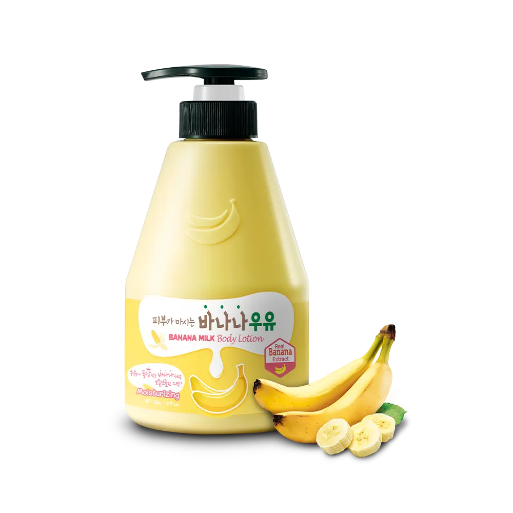 KWAILNARA Banana Milk Body Lotion – Deeply Hydrating & Lightweight Korean Body Lotion 560 g / 19.75 Fl. oz