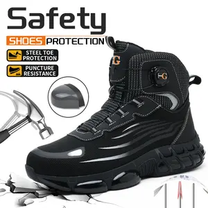 Men's Steel Toe Safety Shoes Lightweight Non-Slip Puncture Resistant Sneakers Breathable Mesh Work Boots for Men Warehouse Kitchen Industrial Christmas Gift Zapatos Para Hombres Botas de Trabajo de Seguridad Fathersdaygift