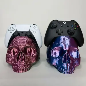 Gothic Knight Controller Stand for Ps5 & Xbox, Dark Fantasy Style Headphone Display Rack, Gamer Desktop Decoration