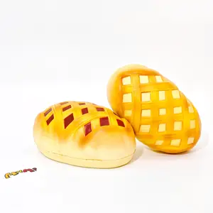 MHM Squishy Series Cheese Bun (White) Sticky Soft Slow-Bouncing Stress-Relieving Simulated Food Creative Adult Christmas Gift
