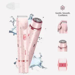 2-in-1 Double Head Waterproof High Quality Trimmer Epilators, Wet & Dry Use Hair Removal Tool for Underarm, Leg, Arm, Body, Epilator Hair Remover, Body Hair ShaverElectric Hair Removal Tool, 1 Box