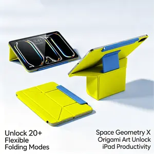 For iPad New heightening magnetic Foldable tablet case For ipad 2026 Air 11 inch Pro 11 inch M2/M3/M4/M5 pro 13 pro 12.9 mini6 mini 7 a17 ipad 10th gen case 11th a16 air 4/5/6/7/8（2020/2021/2022）ipad tablet case cover