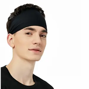 Running Fitness Sweat Absorbing Sweat Wicking Headband Unisex Sports Yoga Elastic Sweat Band, Comfortable Hair Accessory for Gym Workouts, Ideal for Men and Women