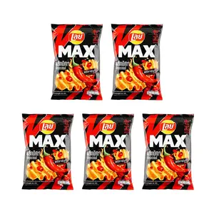 Lay's Thailand MAX Devil's Pepper Spicy Potato Chips 44g x 5 Packs - Limited Edition Thai Snack Lay's Thailand MAX Devil's Pepper Spicy Potato Chips 44g x 5 Packs - Limited Edition Thai Snack