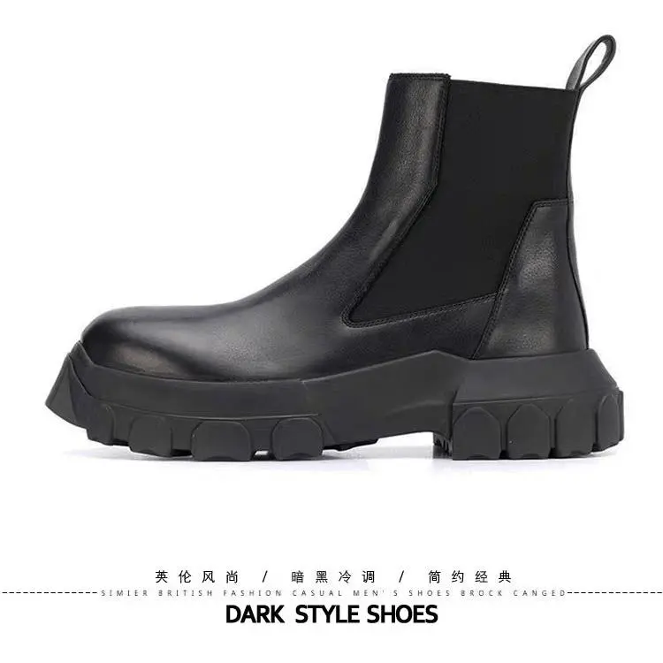 Girlboss's Genuine Leather Platform Boots