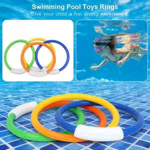 4PCS Underwater Dive Rings - Transform Your Pool into a Training Ground!  #PoolGames - Make Every Swim Session an Adventure!  #UnderwaterToys