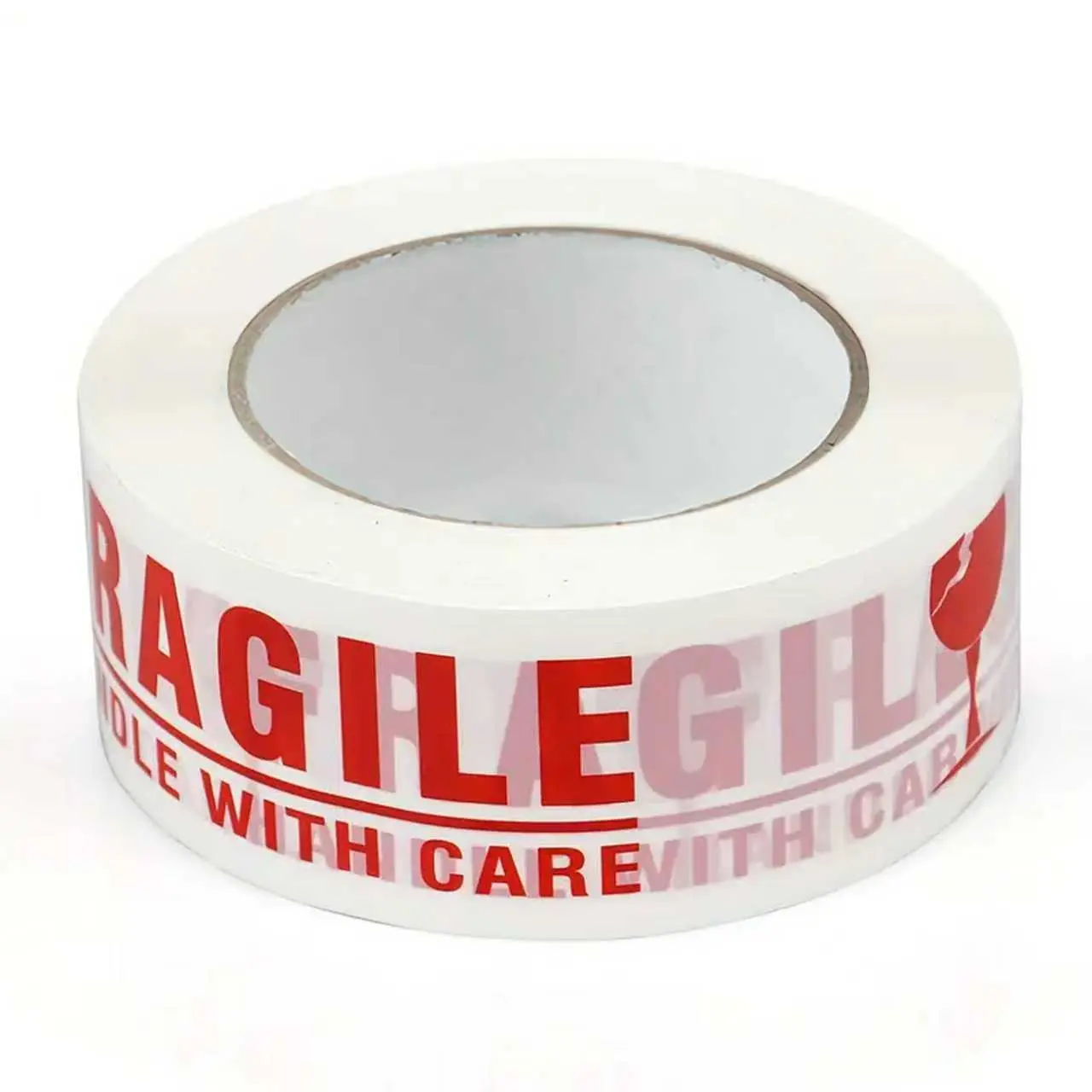 Fragile tape 48*50 2-6 rolls suitable for moving companies, warehouse packaging areas, express delivery stations, clean and orderly background