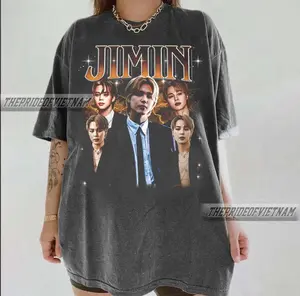 Vintage 90S Bootleg Style Jimin Boy Band T-Shirt, Retro Jimin Tee, Jimin Gifts For Man And Women Unisex T-Shirt