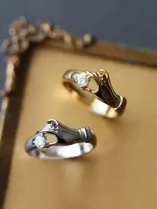 Women's Fashion Elegant Unique Zircon Ring, Wedding Engagement Party Jewelry Gift, 1pcs Trendy Finger Accessory