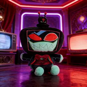 Vox Hazbin Hotel Plush Toy Soft Huggable Stuffed Animal Demon Character Anime Style Gift Collectible