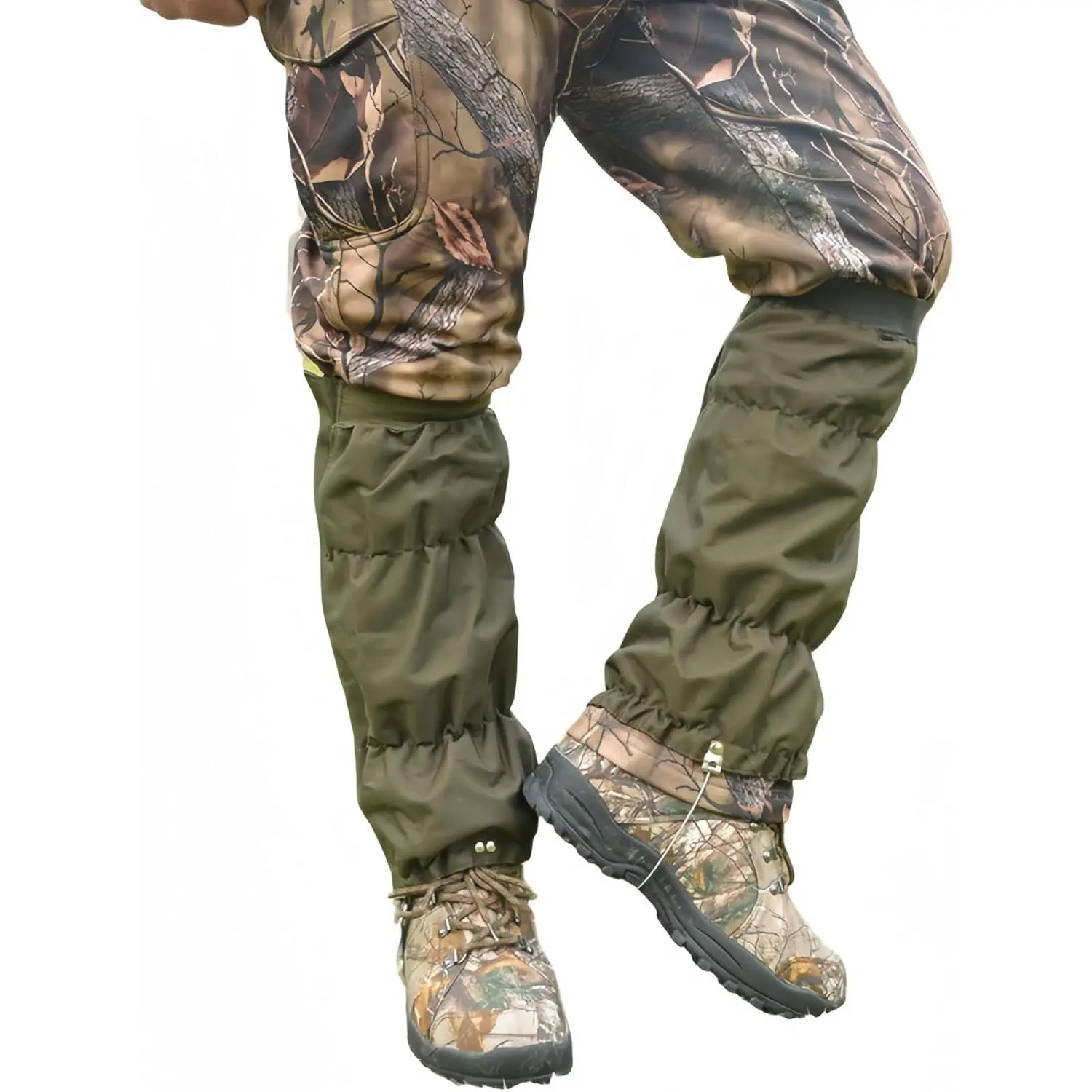 Adjustable Waterproof Anti-Snake Bite Leg Gaiters for Men Women, Protective Boot Guards Chaps for Outdoor Hiking Hunting