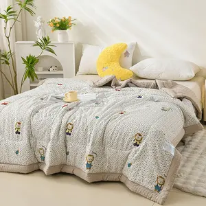 New Cool Silk Summer Quilt Air Conditioning Blanket Ice-Cool Series, Ultra Soft Summer Cooling Blanket, Multi-Functional Thin Bedding