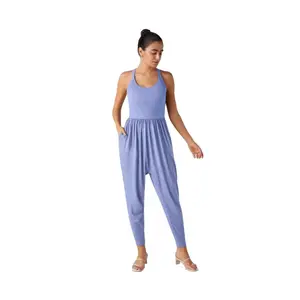 Women's Chic Fitted Sleeveless Overalls - 1-Piece Spring Clothes, Sexy Strap-Up Bodycon Jumpsuit with Leg-Cinching, Butt-Lifting Effects for Casual Outfits