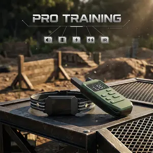 Dog Remote Training Collar, 9 Adjustable Modes, Rechargeable Long Battery Life, Waterproof Ip67, Suitable for All Dog Breeds