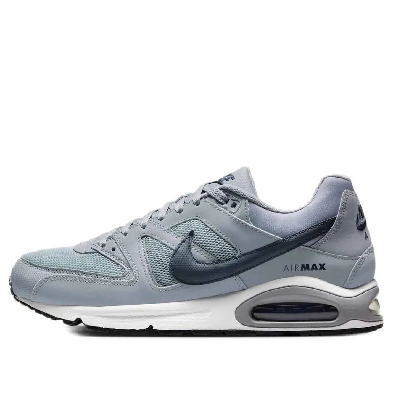 NIKE Air Max Command Men's Sneaker, Athletic Textile Footwear - Stealth White Black Dark Obsidian, Shoe, Sports Shoes, Men's Shoes