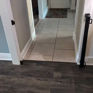 Dearlomum Retractable Baby Gate 33.1" Tall Extends up to 55"/71"/118"/168“/197” Wide Child Safety Gate for Doorways Stairs Hallways Indoor/Outdoor Grey Playpen Infant